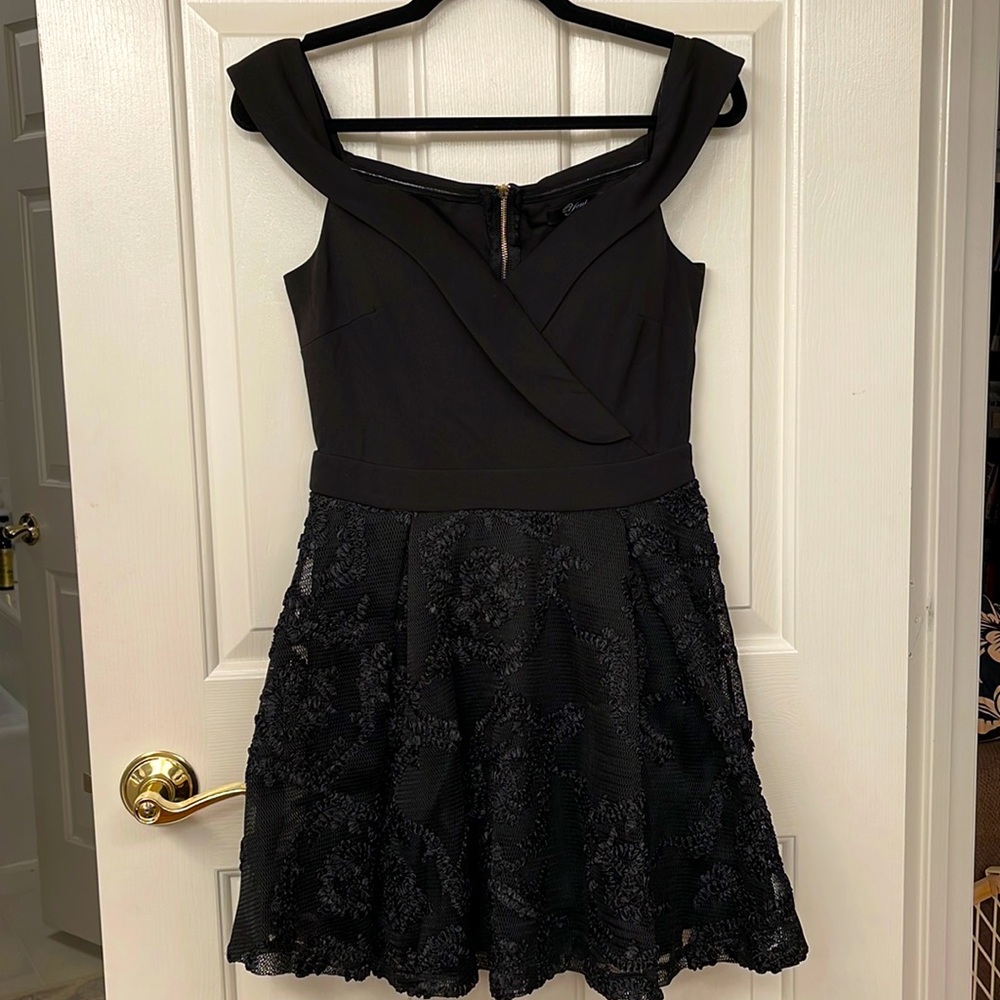 Little black dress with lace